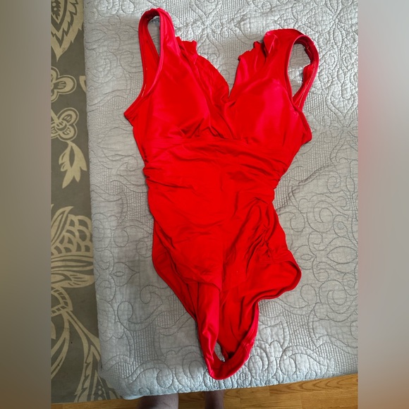 Red Swimsuit by Ralph Lauren - Picture 1 of 2